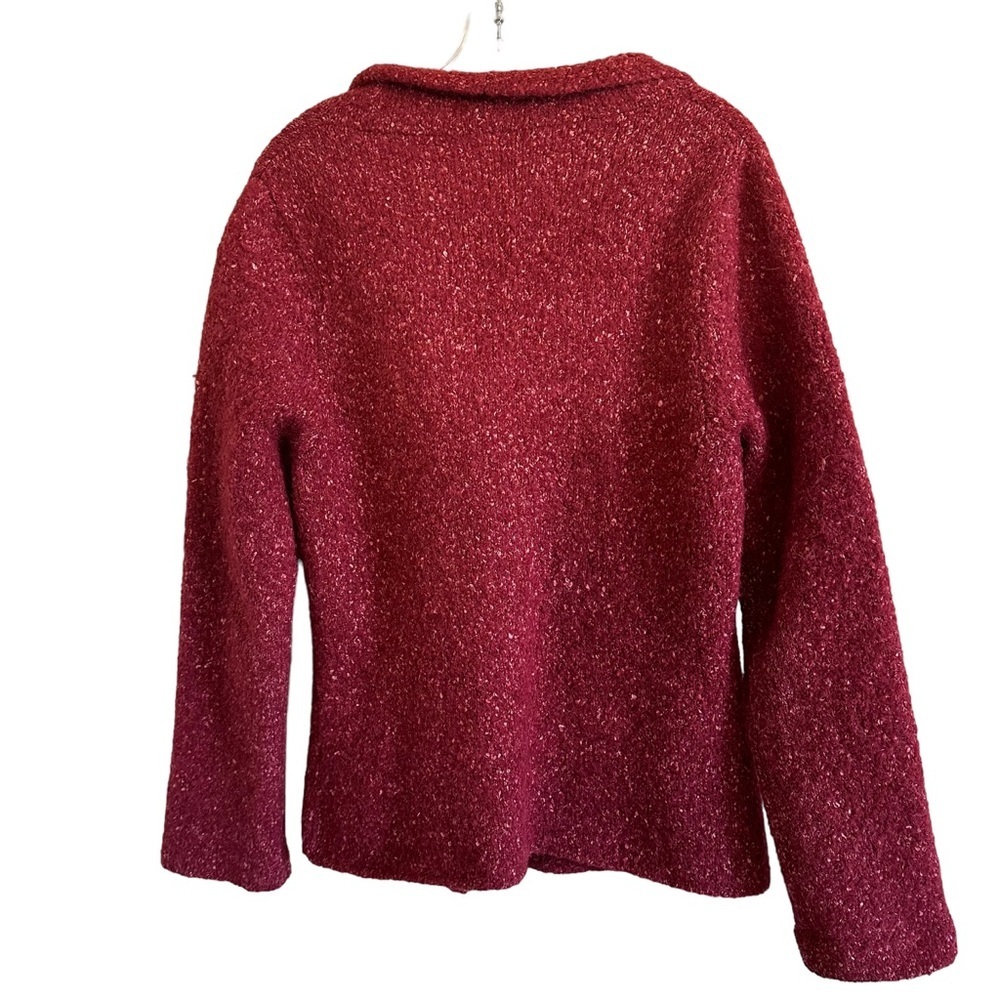 Eileen Fisher Button Front Cardigan Sweater Sz M Alpaca Wool Silk Nylon - Picture 13 of 15